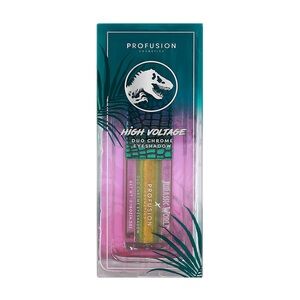 Profusion Jurassic World high voltage duo chrome eyeshadow T-Rex yellow glitter